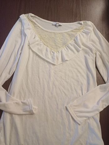 Blouse col dentelle