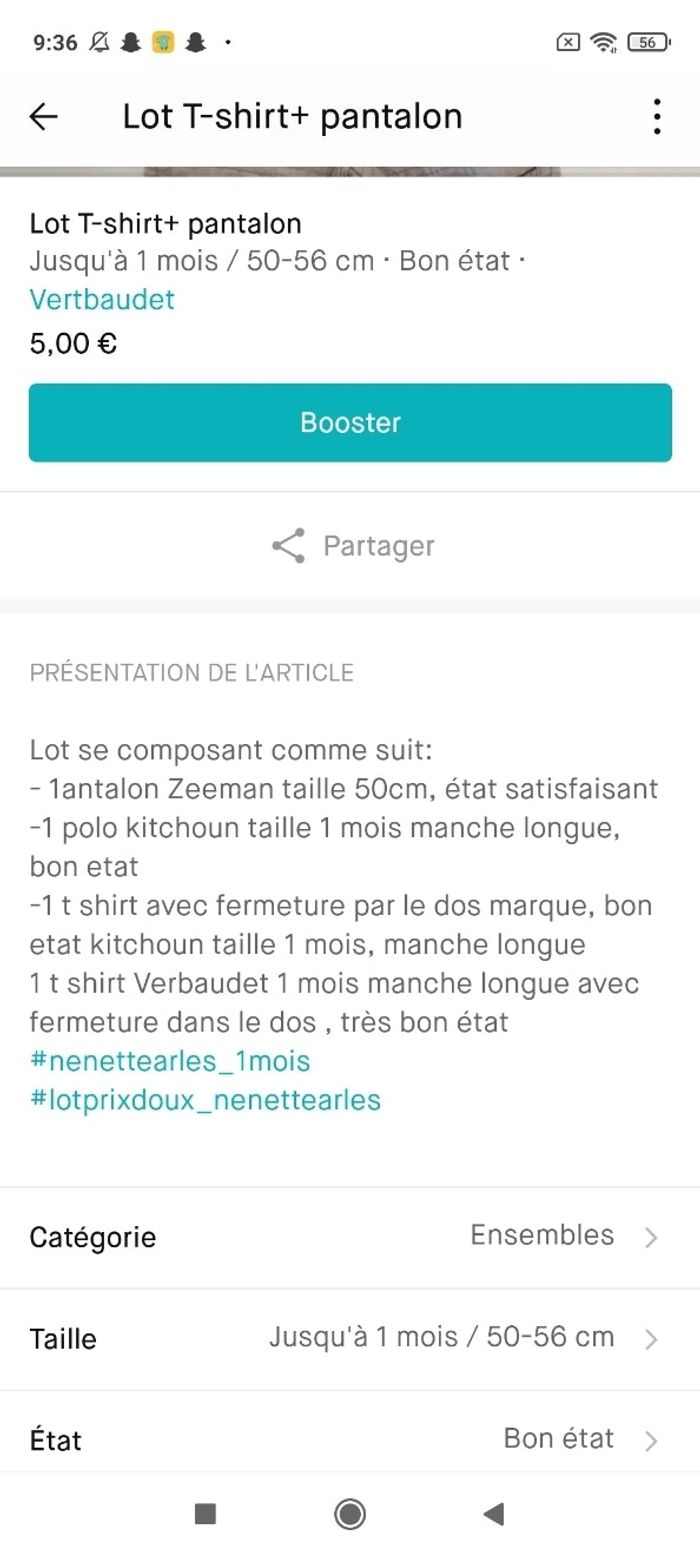 Lot t-shirts + pantalons - photo numéro 4