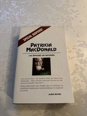 Livre J’ai épousé un inconnu - Patricia macdonald