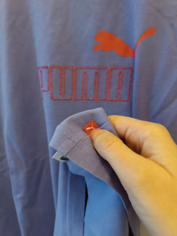 T-shirt PUMA violet - neuf - taille S/M - photo numéro 6