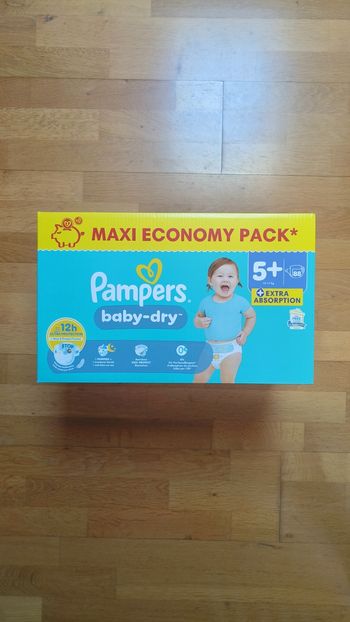 1 maxi economy pack Pampers baby dry taille 5+