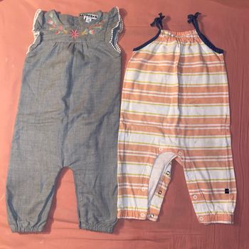 Lot ensembles fille légers 12 mois