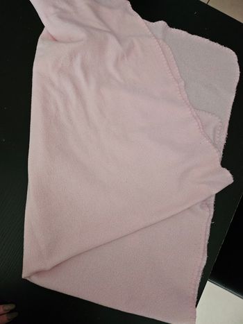couverture 1m10x70 rose