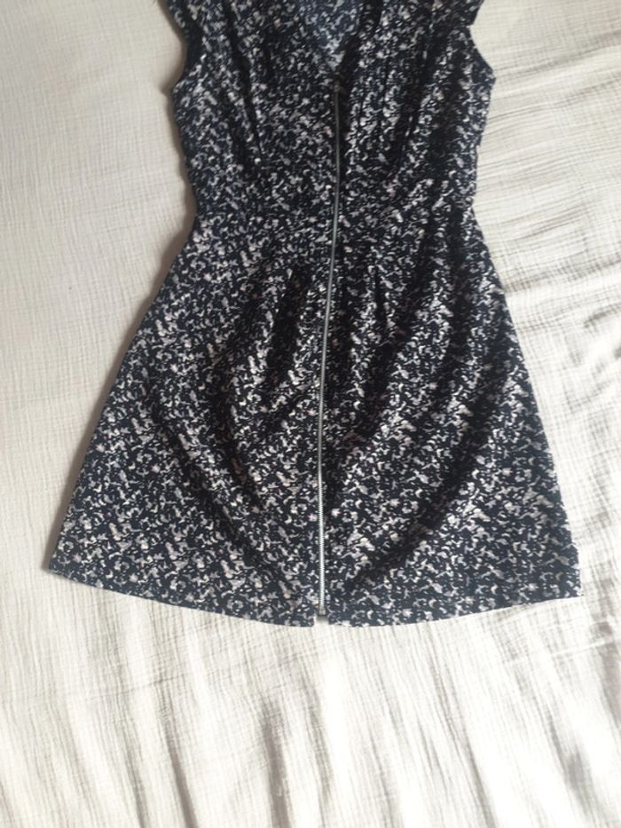 Robe imprimé entièrement zippée à l'avant - photo numéro 3
