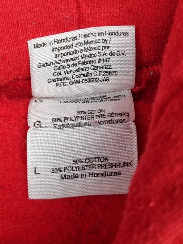 Pull à capuche universitaire Wisconsin – Taille L Homme (mesures en photos) - photo numéro 6