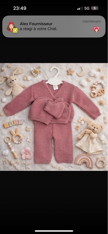 Ensemble bébé acrylique 
