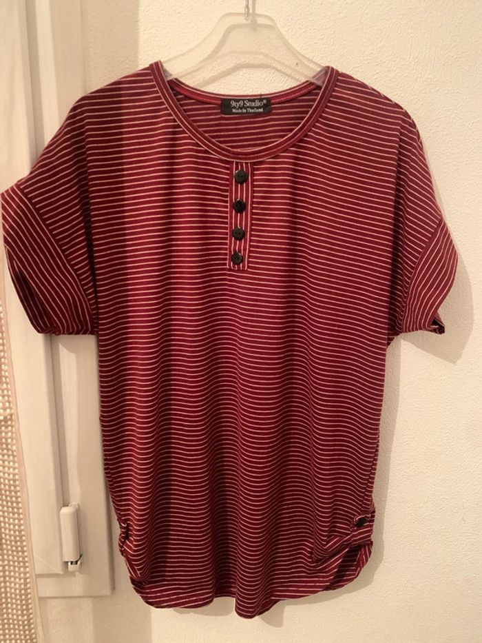 t shirt avec rayures