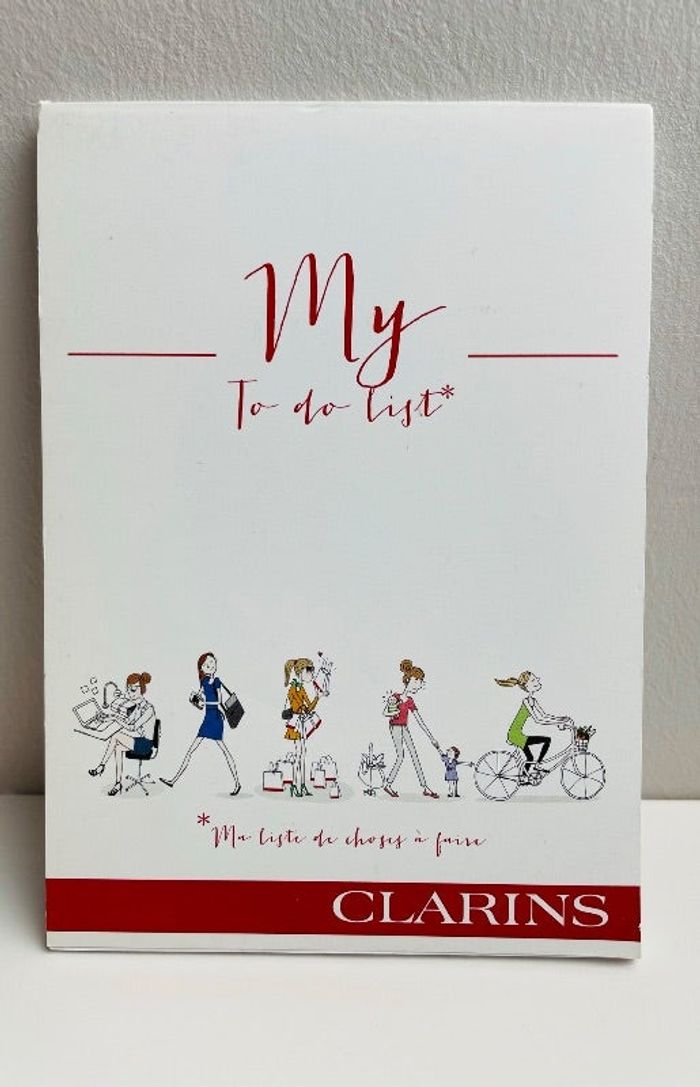 Carnet My To do List marque Clarins Neuf