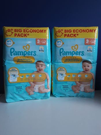 Couches pampers premium  t3  ( 6 - 10 kg )