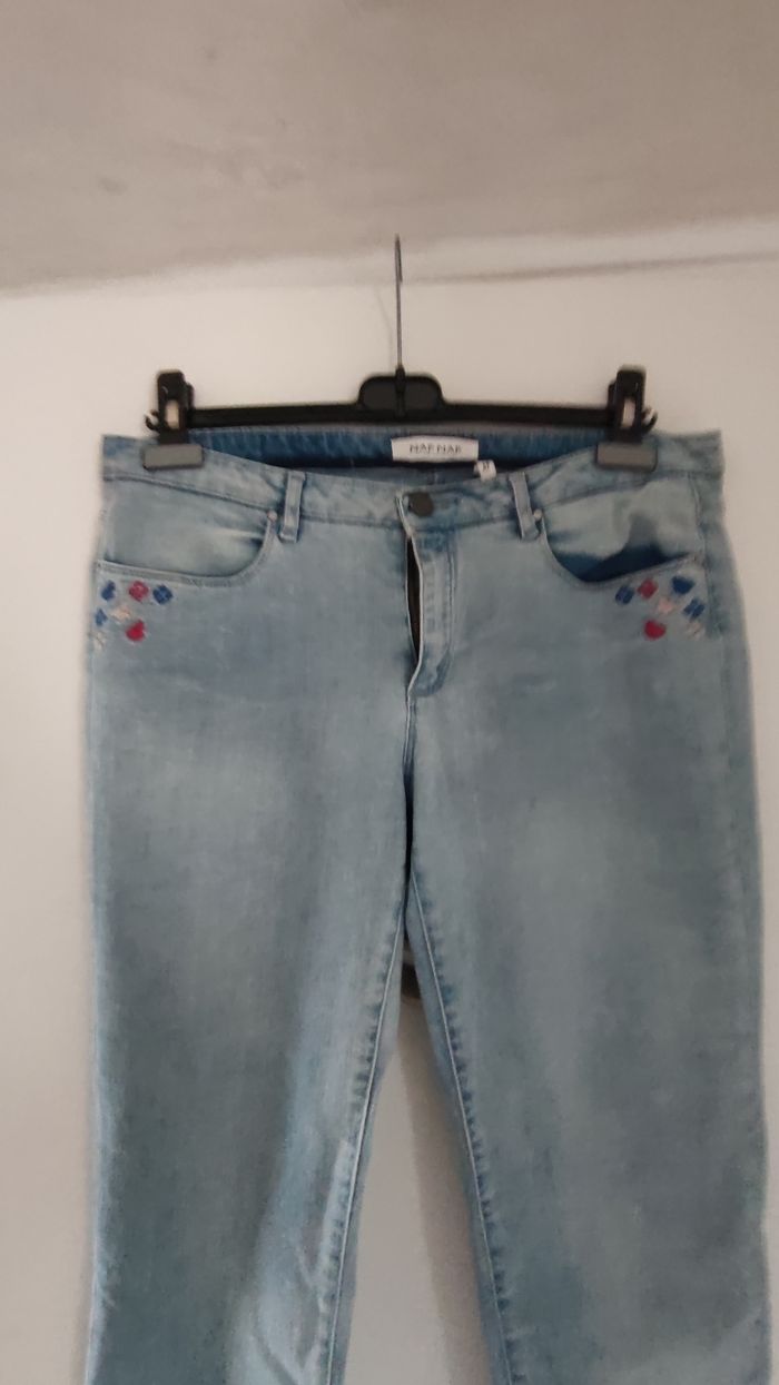 Pantalon jeans 👖 femme taille 42 marque  NAf Naf - photo numéro 8