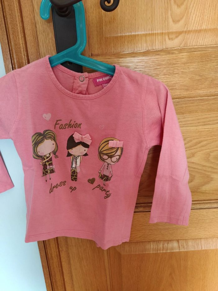 T-shirt fille 24 mois - photo numéro 2