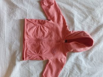 Gilet zippé corail