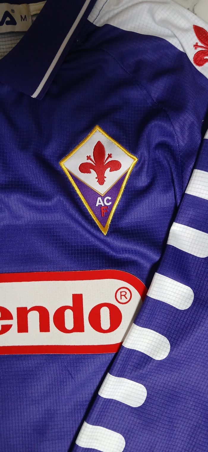 Maillot Fiorentina 1998 floquer batistuta 9 Nintendo taille M - photo numéro 4