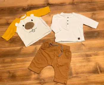 Lot de 2 tee shirts manches longues et un sarouel léger