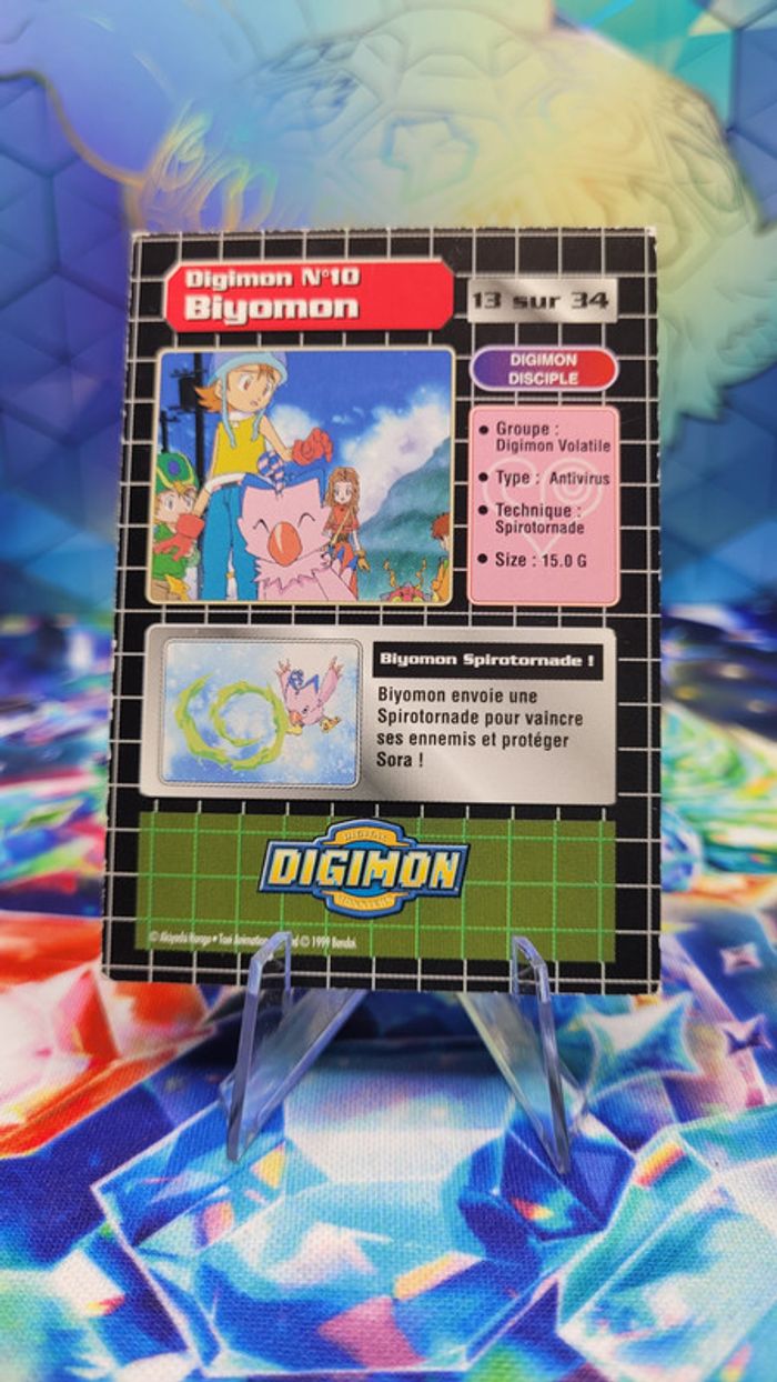 Carte Digimon Biyomon 13/34 Édition Série TV - photo numéro 2