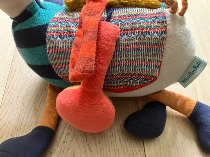 Doudou/peluche d’activité Âne des Zig Zag Moulin Roty - photo numéro 2