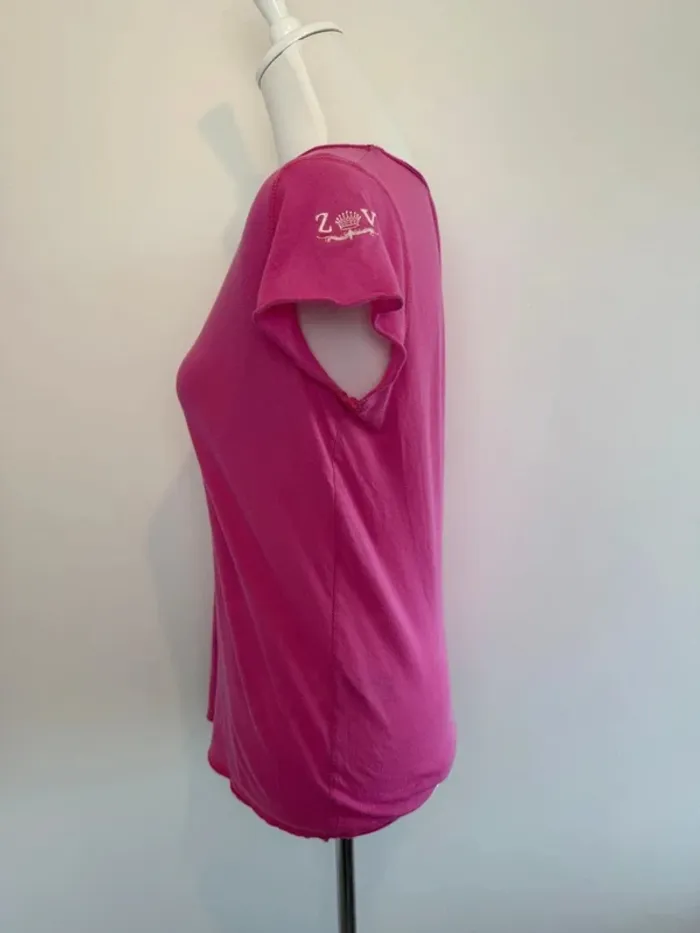 T-shirt Zadig & Voltaire femme fushia taille M parfait état - photo numéro 4