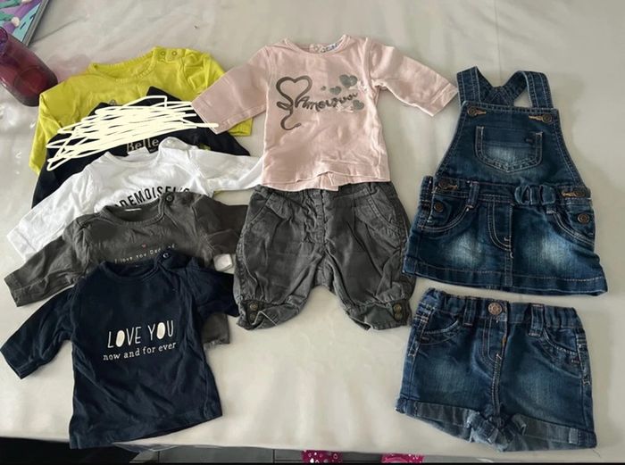 Lot 1 mois fille