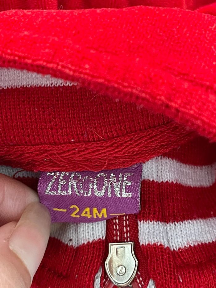 Veste zippé velours - photo numéro 2