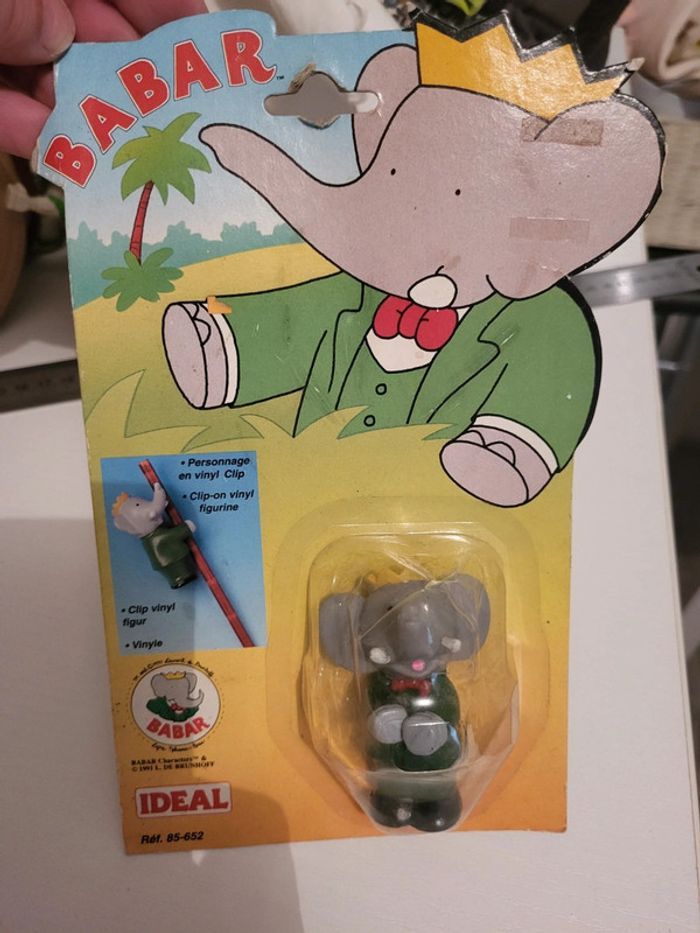 Babar Figurine clip en vinyle - collection Idéal 1991 - photo numéro 5