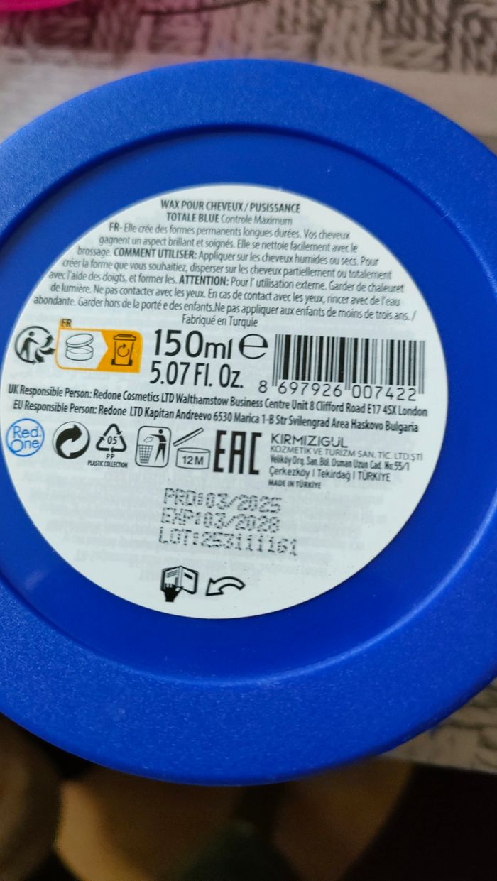 Cire Red one original blu pour cheveux - photo numéro 7