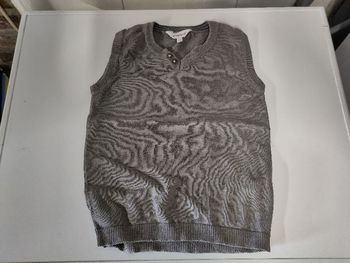 pull sans manche Kidkanai 5 ans taupe