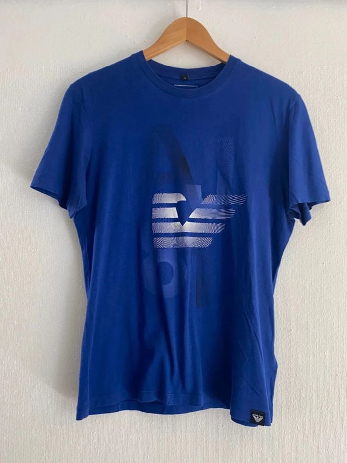 T-shirt bleu roi Armani homme taille M