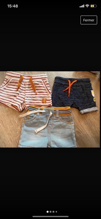 Lot 3 shorts 3 mois