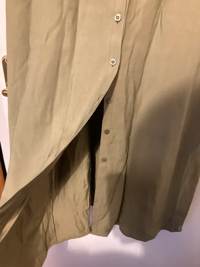 Robe longue type saharienne An’ge kaki - photo numéro 7