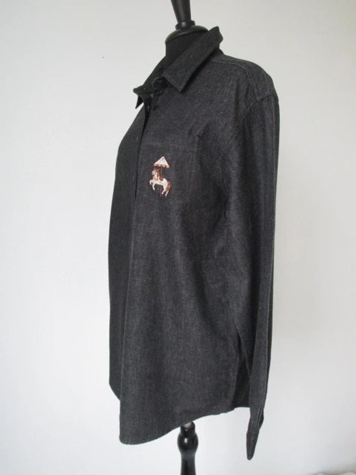 Chemise jean vintage carrousel 46 TBE - photo numéro 4