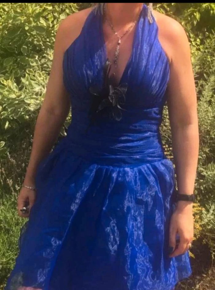 Robe  de  cérémonie  mariage  bleu roi M  38  femme - photo numéro 9