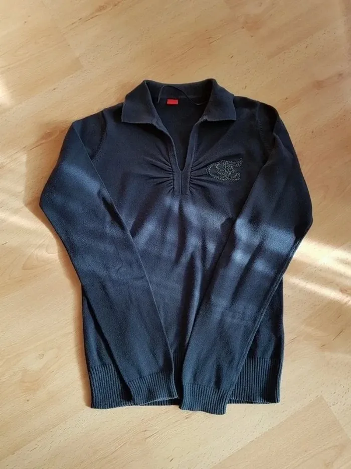 Pull bleu marine Esprit - photo numéro 2