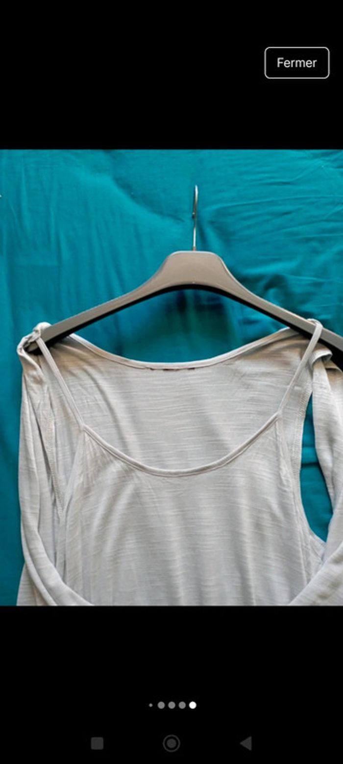 Tee shirt gris clair - photo numéro 6