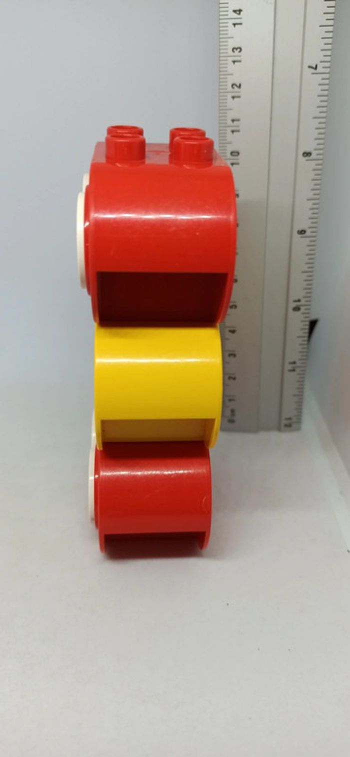 3 briques avec yeux ou dessin animal lego duplo - photo numéro 3