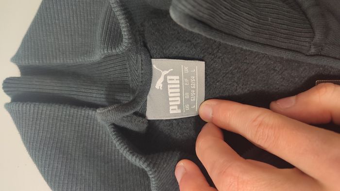 Vêtement vintage de marque Puma Virqin active veste zippé noir L #D84 - photo numéro 2