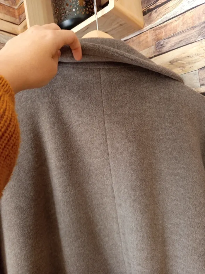 Manteau long tout doux gris - photo numéro 12
