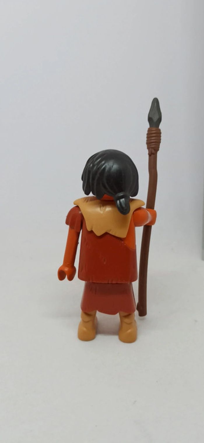 Homme de cromagnon avec lance et cheveux noirs playmobil - photo numéro 2