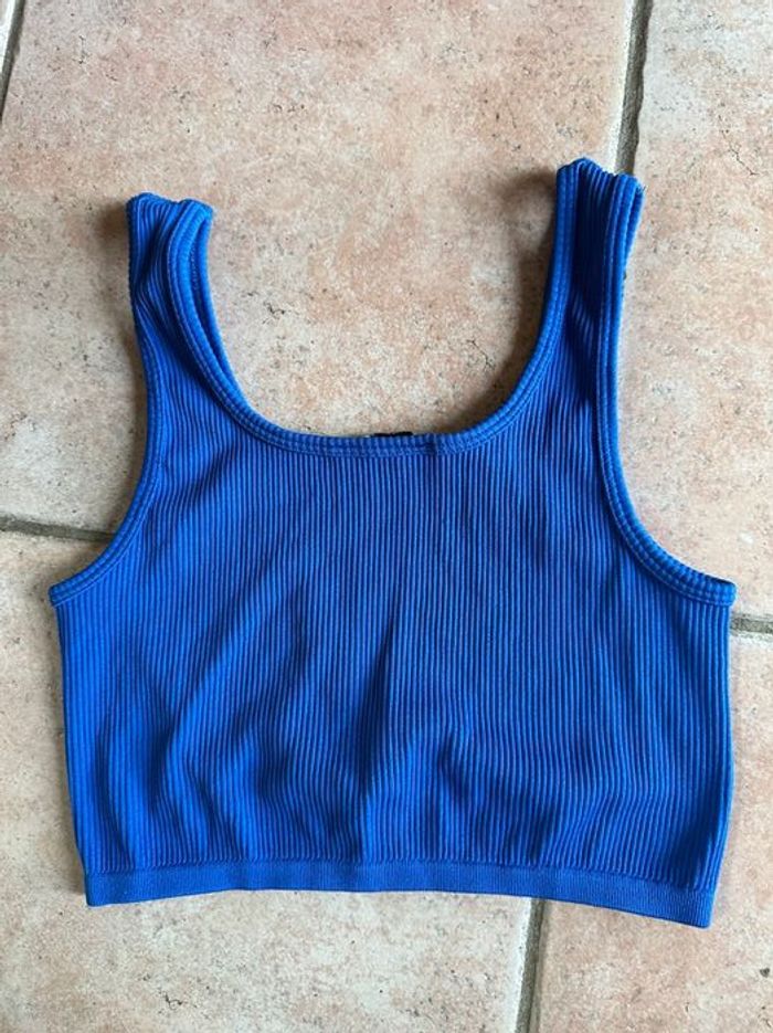 Croc top brassière bleue FB Sister taille M