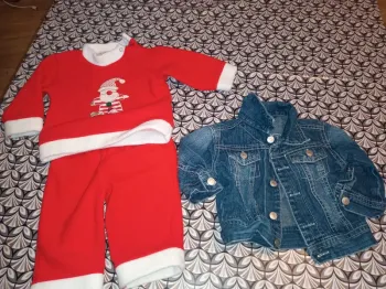Lot 4 ensembles bébé garçon 6 mois  hiver & fêtes