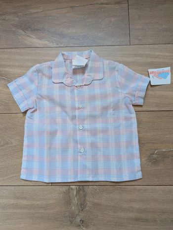 Superbe chemise vintage neuve 12 mois