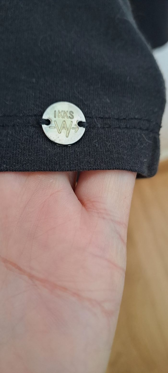 T-shirt noir manches longues avec détaille dentelle ikks - photo numéro 6