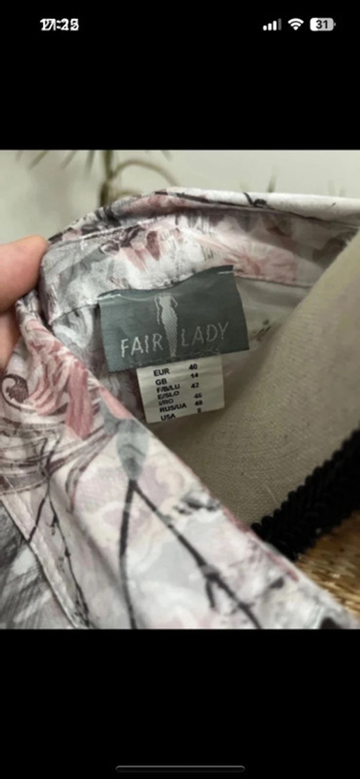 Chemise fleuri transparente fait lady - photo numéro 4