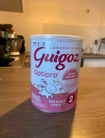 Boîte de lait guigoz optipro. 2 éme âge. Neuf