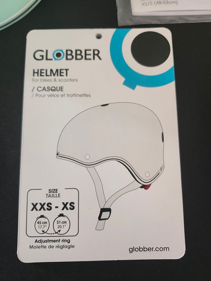 Casque de protection vélo trotinette globber taille xxs xs enfant tout petits - photo numéro 2