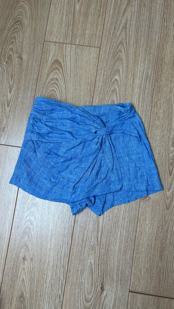 Jupe short bleu stradivarius - photo numéro 2