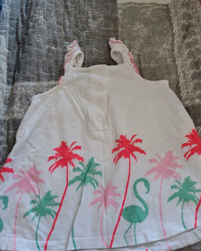 Débardeur blanc palmier Gémo 12 mois - photo numéro 5