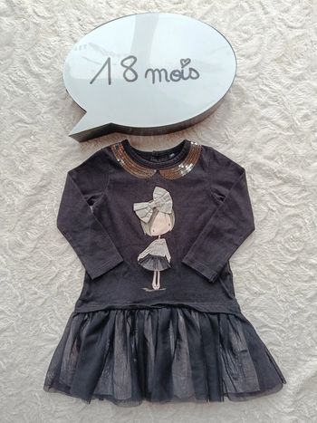 Robe de fête anniversaire mariage Noël tulle Fille 18 mois