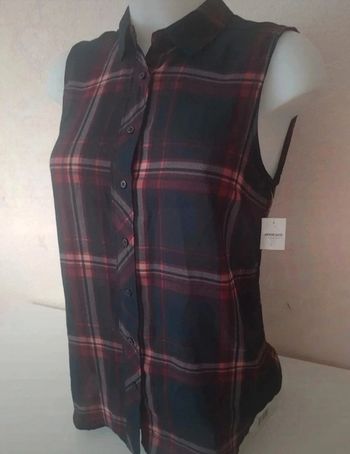 chemise débardeur à carreaux taille xs 💜