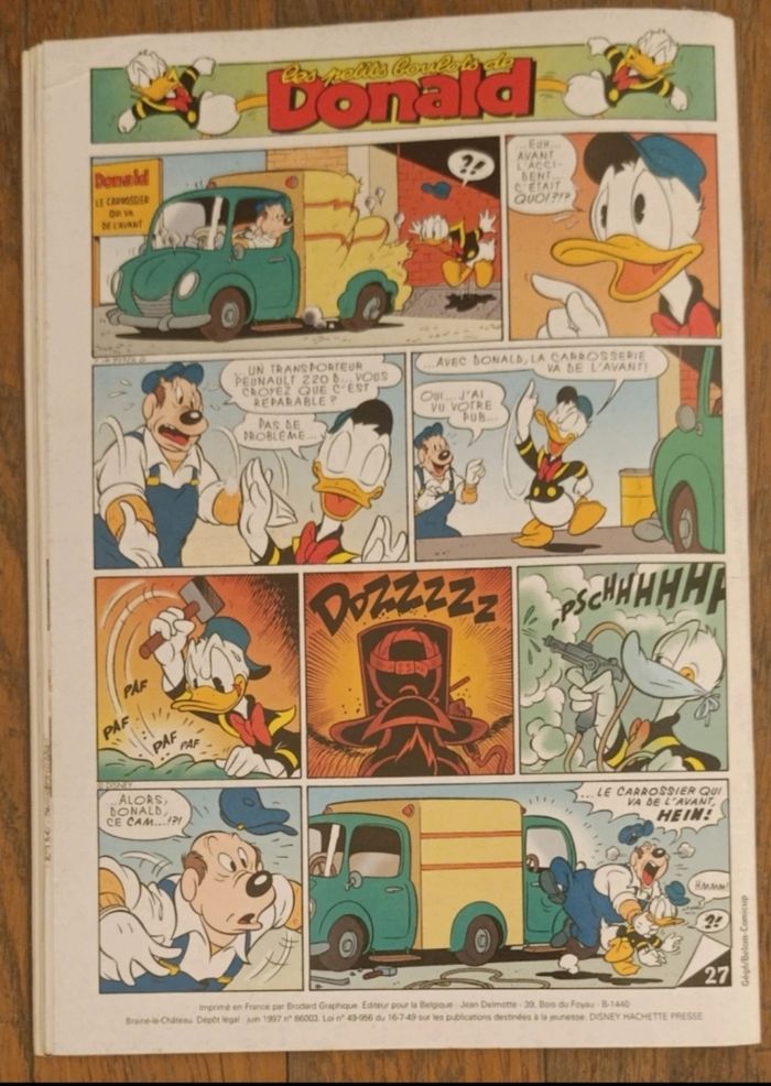 Ancien journal de mickey avec cadeau livret James et la pêche géante N°2348 de 1997 vintage - photo numéro 8