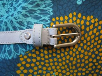 Ceinture femme en Cuir synthétique sky Bleu Ciel Neuve (F299)